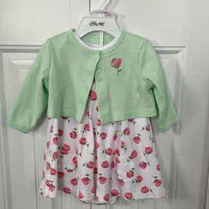 Little Me 3 Piece Spring Floral Dress